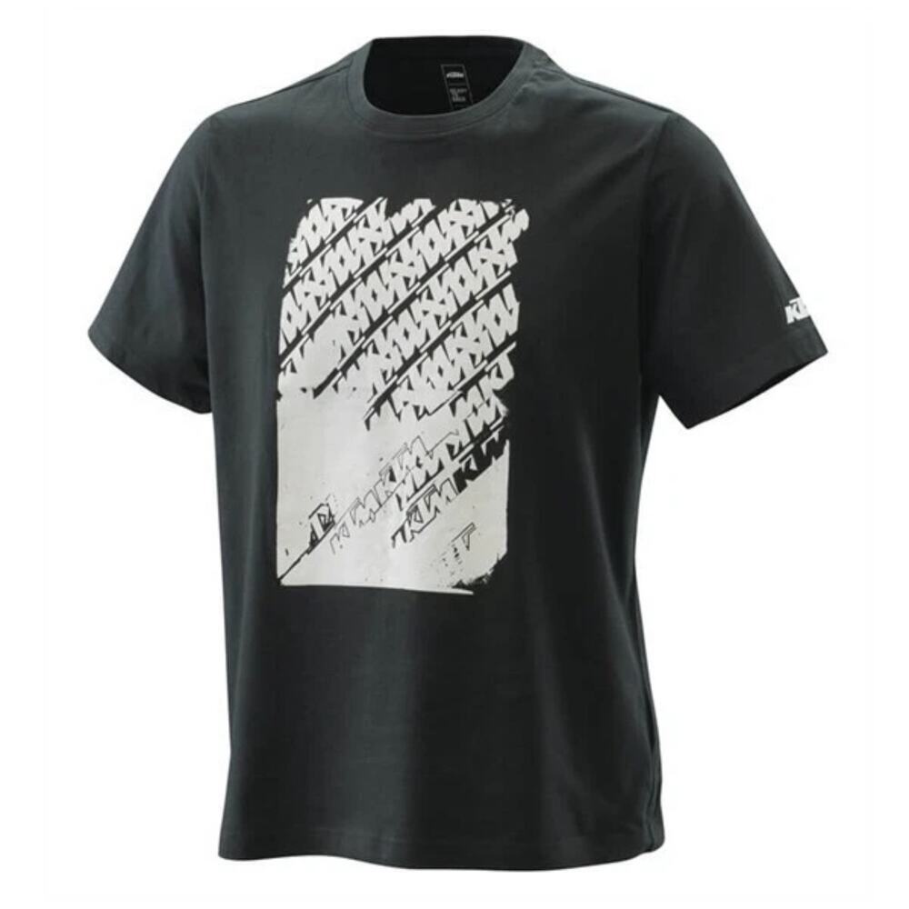 KTM Radical Logo Tee Large Black Short Sleeve Graphic Racing T-Shirt Motocross